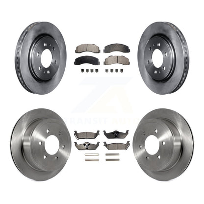 Kit de rotors de frein avant et arrière et plaquettes semi-métalliques pour Ford F-150 avec roue à 6 écrous