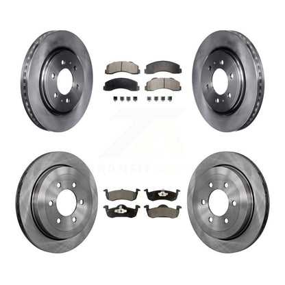 Rotors de frein à disque avant et arrière et Kit de plaquettes semi-métalliques pour Ford Expedition Lincol