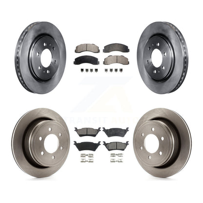 Kit de disques de frein à disque avant et arrière et plaquettes semi-métalliques pour Ford F-150