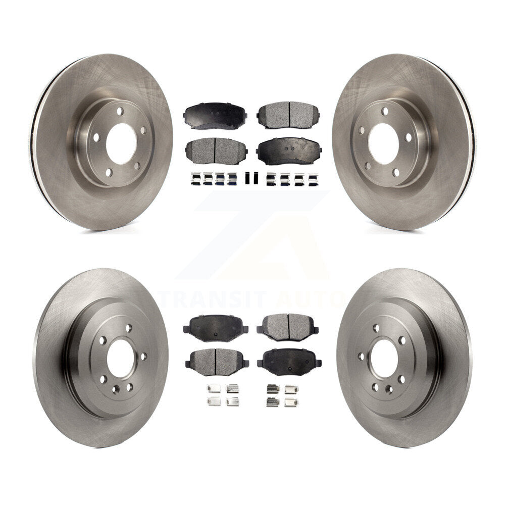 Rotors de frein à disque avant et arrière et Kit de plaquettes semi-métalliques pour Ford Edge Lincoln MK