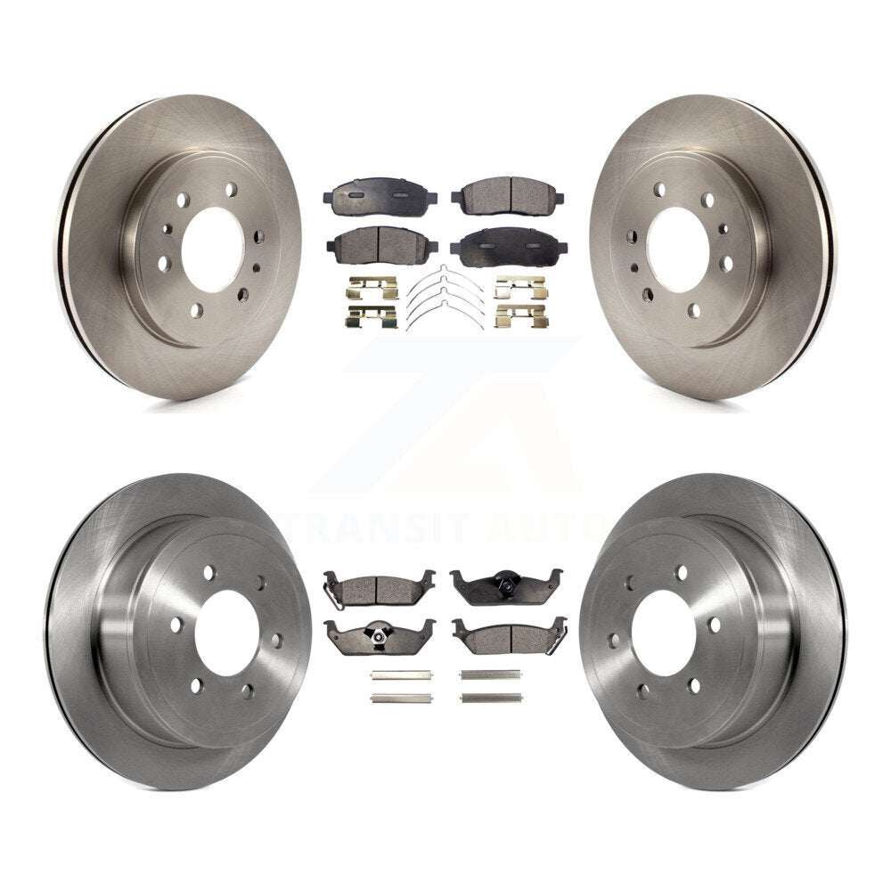 Kit de plaquettes semi-métalliques de Rotor de frein avant et arrière, pour Ford F-150 09 avec roue à 6 écrous