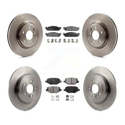 Rotors de frein à disque avant et arrière et kit de plaquettes semi-métalliques pour Lincoln MK 2009-2010