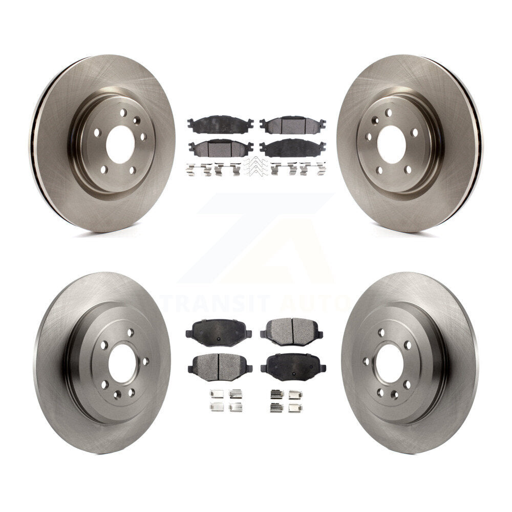 Kit de rotor de frein avant et arrière et plaquettes semi-métalliques pour Ford Explorer Flex Taurus MK