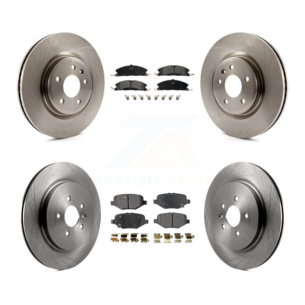 Kit de rotor de frein à disque avant et arrière et plaquettes semi-métalliques pour Ford Explorer Spor 2013