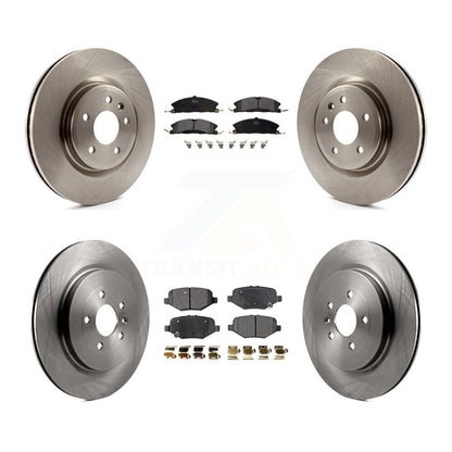 Kit de rotor de frein à disque avant et arrière et plaquettes semi-métalliques pour Ford Explorer Spor 2013