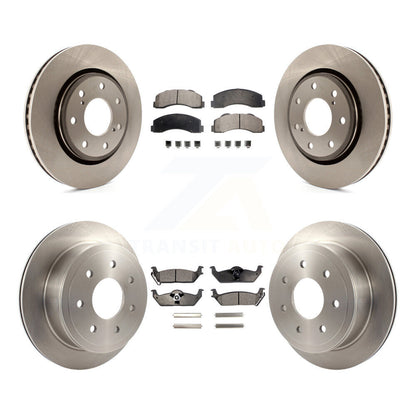 Kit de rotors de frein avant et arrière et plaquettes semi-métalliques pour Ford F-150 avec roue à 7 écrous