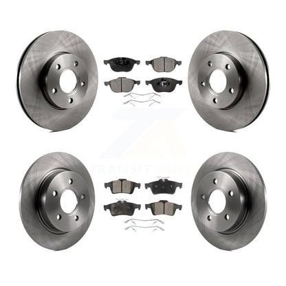 Kit de rotors de frein à disque avant et arrière et plaquettes semi-métalliques pour Ford Focus