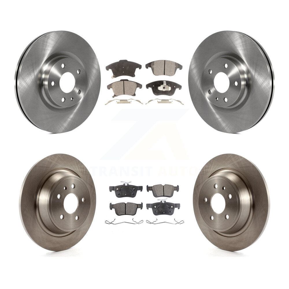 Rotors de frein à disque avant et arrière et Kit de plaquettes semi-métalliques pour Ford Fusion Lincoln MK