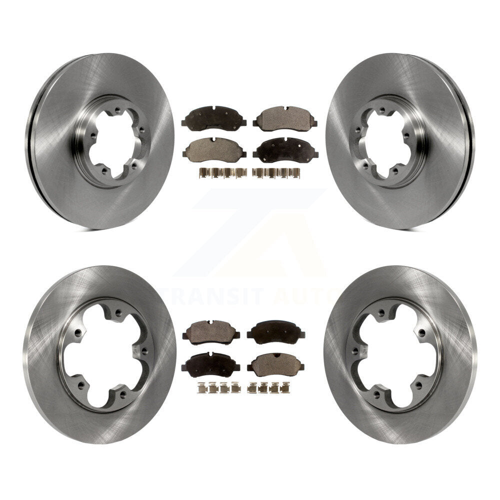 Kit de disques de frein avant et arrière et plaquettes semi-métalliques pour Ford Transit-250 Transit-15