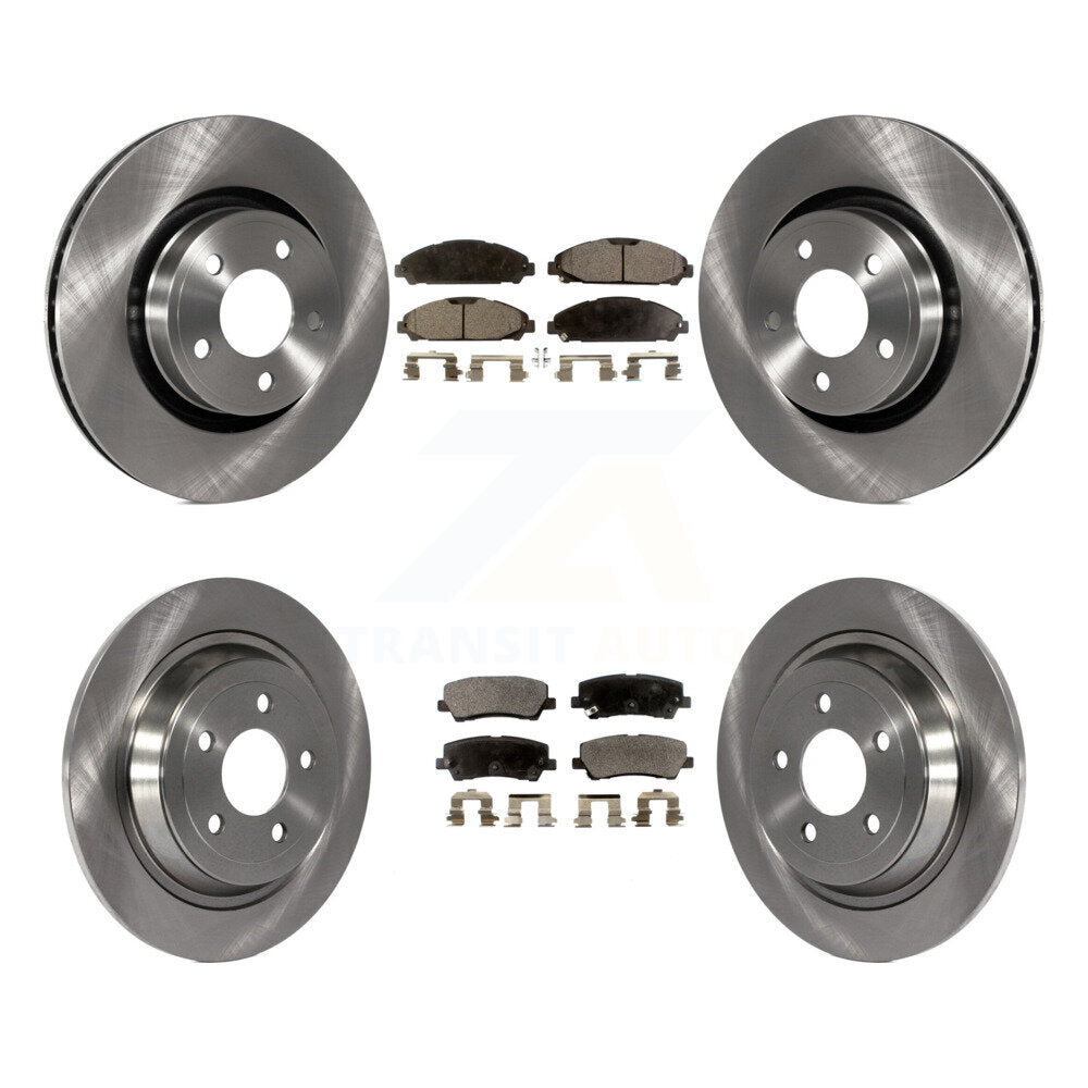 Kit de plaquettes de frein à disque semi-métalliques avant et arrière, pour Ford Mustang V6 avec 3.7