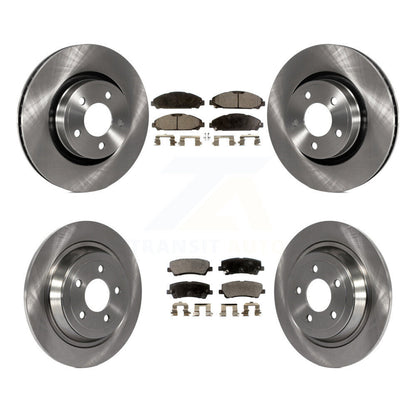 Kit de plaquettes de frein à disque semi-métalliques avant et arrière, pour Ford Mustang V6 avec 3.7