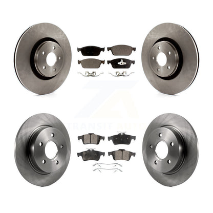 Rotors de frein à disque avant et arrière et kit de plaquettes semi-métalliques pour Ford Focus S 2013-2018