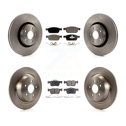 Kit de rotors de frein à disque avant et arrière et plaquettes semi-métalliques pour Lincoln MKC
