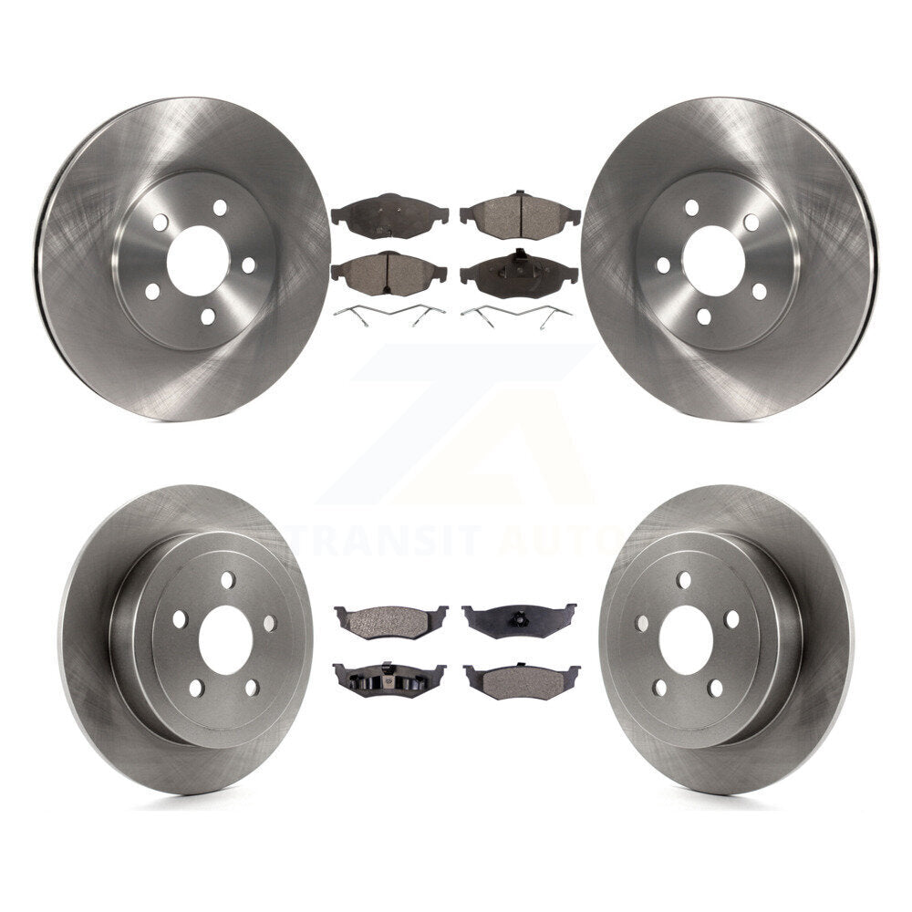Kit de plaquettes de frein semi-métalliques pour Rotors de frein avant et arrière, pour Chrysler Sebring Dodge Stratu