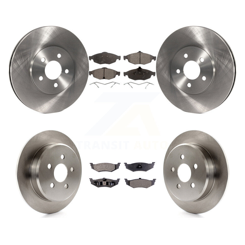 Kit de plaquettes de frein semi-métalliques pour Rotors de frein avant et arrière, pour Chrysler Sebring Dodge Stratu