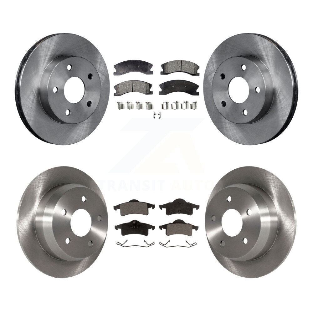 Kit de rotors de frein à disque avant et arrière et plaquettes semi-métalliques pour Jeep Grand Cherokee
