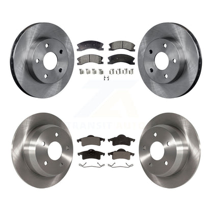 Kit de rotors de frein à disque avant et arrière et plaquettes semi-métalliques pour Jeep Grand Cherokee