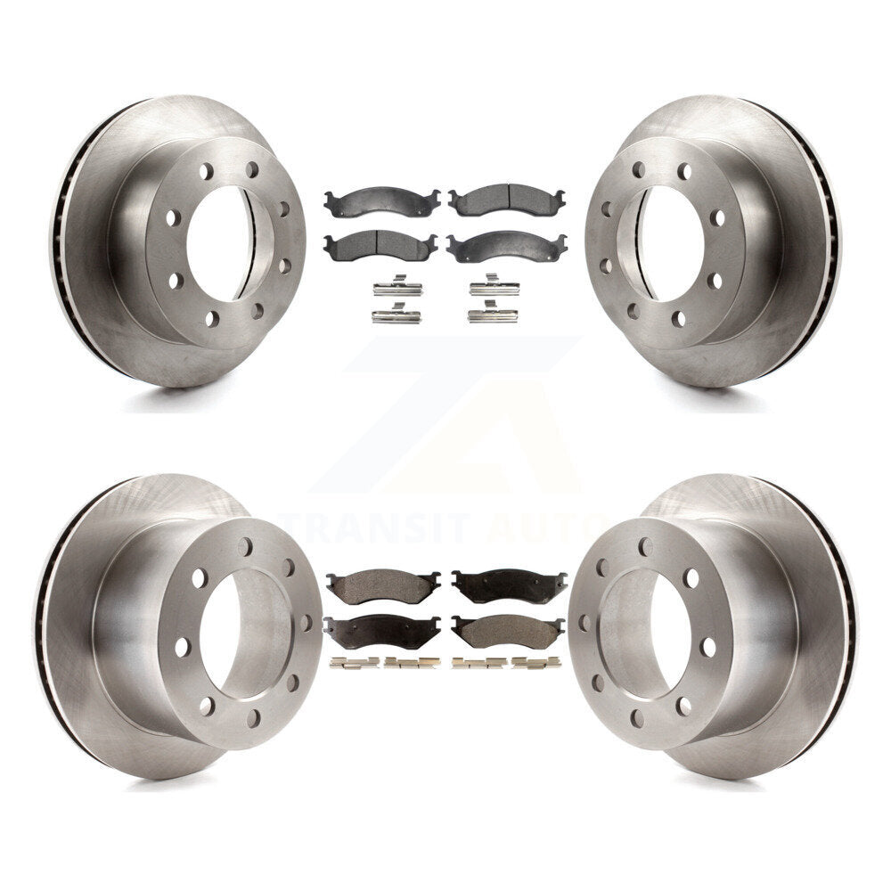 Kit de rotor de frein avant et arrière et plaquettes semi-métalliques pour Dodge Ram 2001 2002 2500 350
