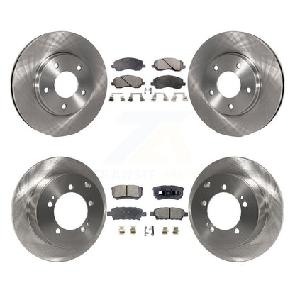 Kit de rotors de frein à disque avant et arrière et plaquettes semi-métalliques pour Mitsubishi Lancer