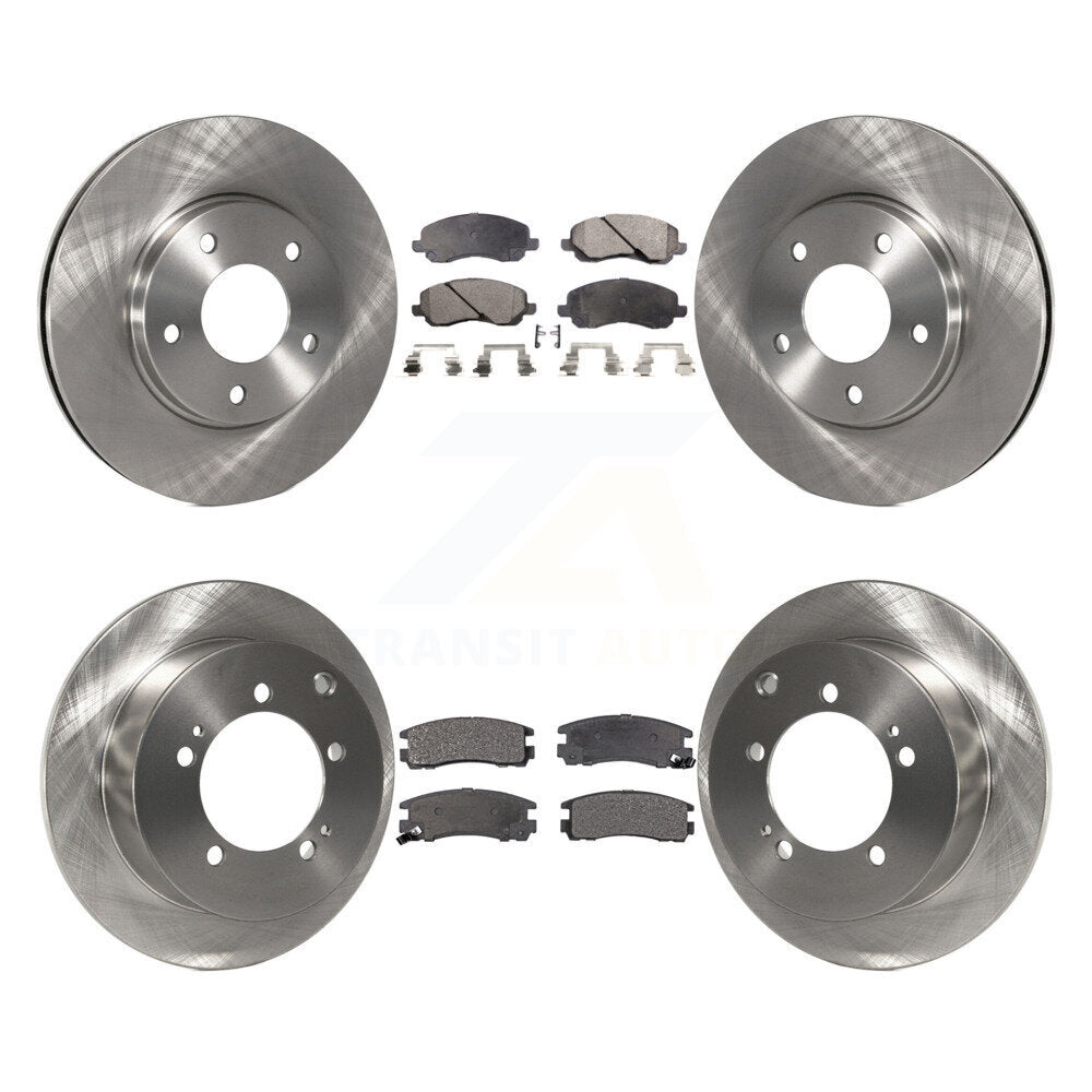 Kit de rotor de frein avant et arrière et plaquettes semi-métalliques pour Chrysler Sebring mitsubishi