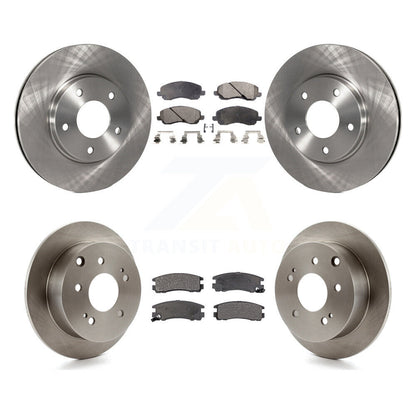 Kit de rotors de frein avant et arrière et plaquettes semi-métalliques pour Mitsubishi Galant 2.4 04-06