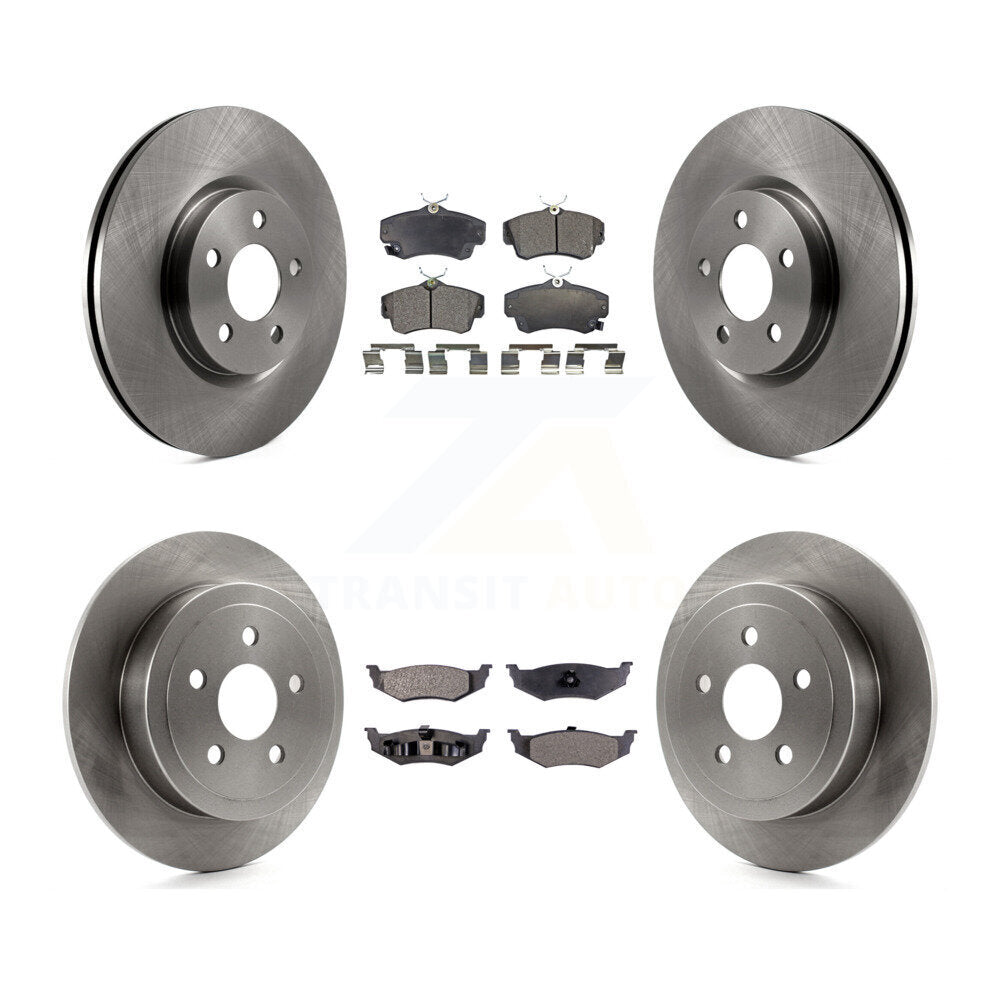 Kit de rotors de frein à disque avant et arrière et plaquettes semi-métalliques pour Chrysler PT Cruiser