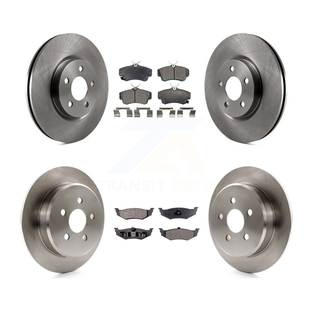 Kit de rotors de frein à disque avant et arrière et plaquettes semi-métalliques pour Chrysler PT Cruiser