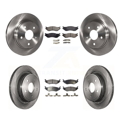 Kit de rotors de frein à disque avant et arrière et plaquettes semi-métalliques pour Dodge Ram 1500