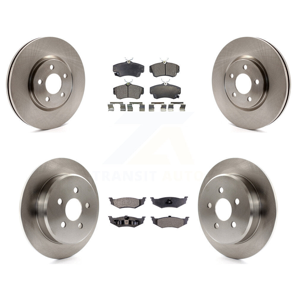 Kit de rotors de frein à disque avant et arrière et plaquettes semi-métalliques pour Chrysler PT Cruiser