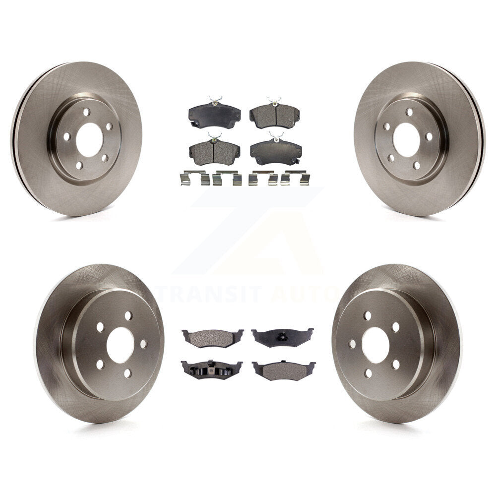 Kit de plaquettes de frein semi-métalliques pour Rotors de frein avant et arrière, pour Chrysler PT Cruiser Dodge Neo