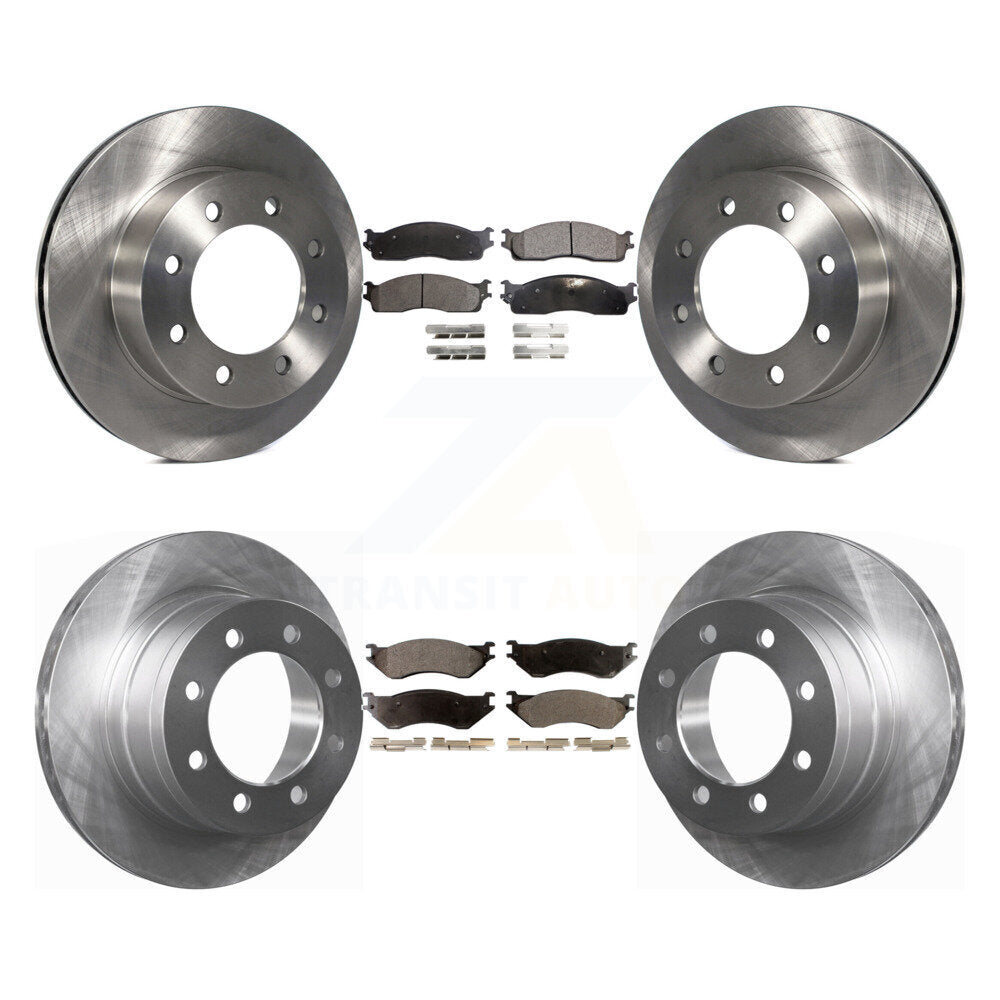 Rotor de frein à disque avant et arrière et Kit de plaquettes semi-métalliques pour Dodge Ram 1500 3500 250