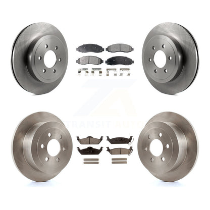 Kit de rotor de frein à disque avant et arrière et plaquettes semi-métalliques pour Dodge Dakot 2003-2004