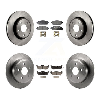 Kit de rotor de frein avant et arrière et plaquettes semi-métalliques pour Jeep Grand Cherokee Commande