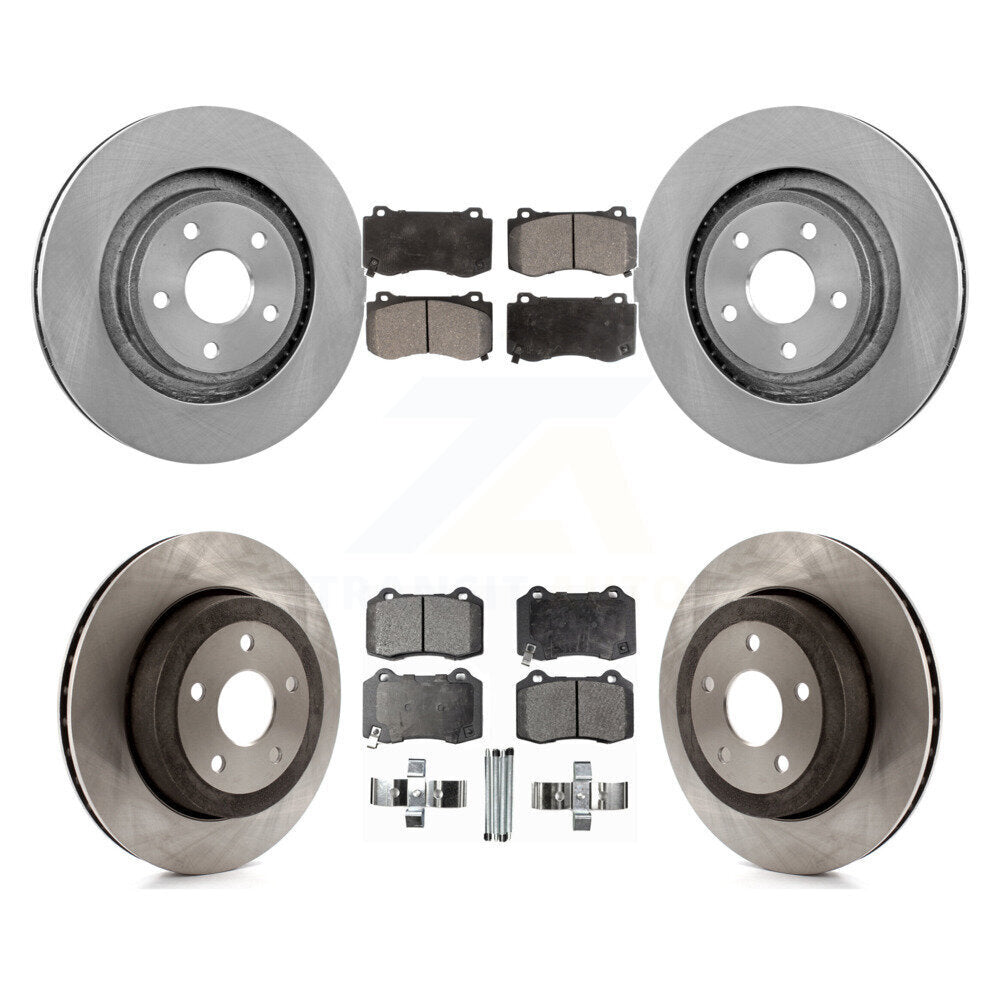 Kit de plaquettes de frein semi-métalliques pour rotors de frein avant et arrière, pour Jeep Grand Cherokee SRT 06-10