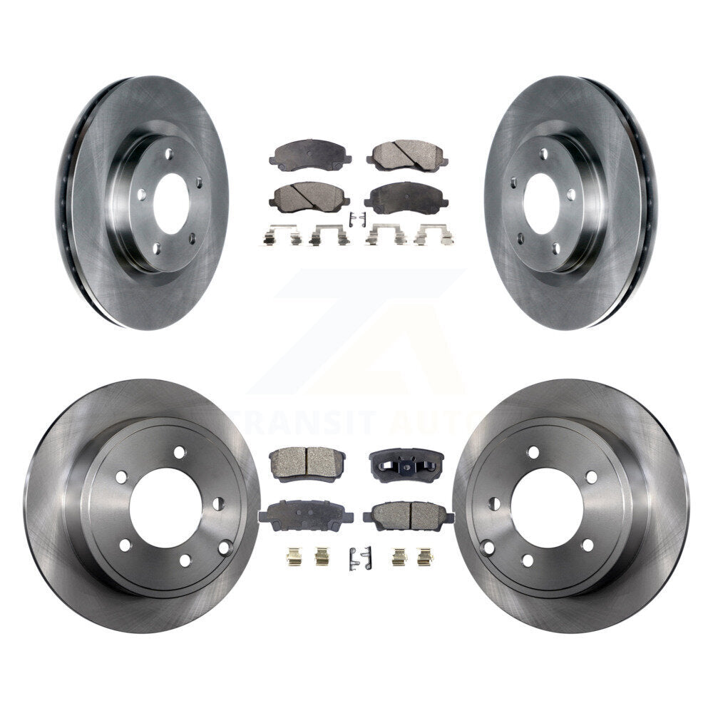 Kit de plaquettes de frein semi-métalliques pour Rotors de frein avant et arrière, pour Jeep Patriot Compass Dodge 20