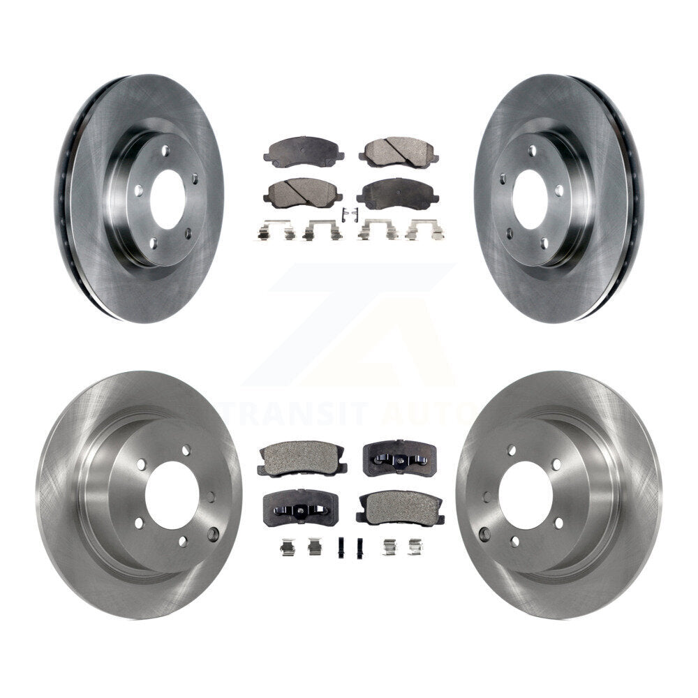 Kit de plaquettes de frein semi-métalliques pour Rotors de frein avant et arrière, pour Jeep Mitsubishi Patriot Lance