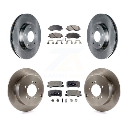 Kit de rotors de frein à disque avant et arrière et plaquettes semi-métalliques pour Mitsubishi Outlande