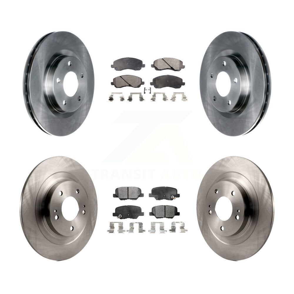 Kit de plaquettes de frein semi-métalliques pour Rotors de frein avant et arrière, pour Mitsubishi RVR Outlander Spor