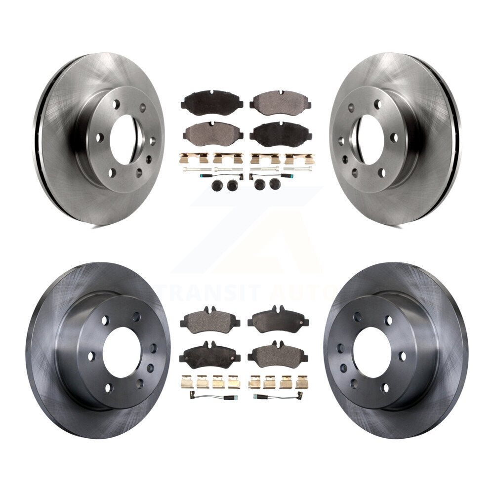 Kit de rotor de frein avant et arrière et plaquettes semi-métalliques pour Sprinter 2500 Mercedes-Ben