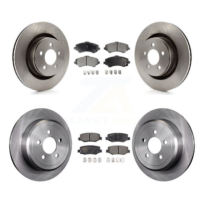 Kit de rotor de frein à disque avant et arrière et plaquettes semi-métalliques pour Jeep Liberty Dodge Nitr