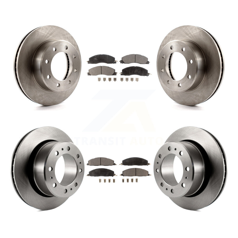 Rotor de frein à disque avant et arrière et Kit de plaquettes semi-métalliques pour Ram 3500 2500 1500 Dodge