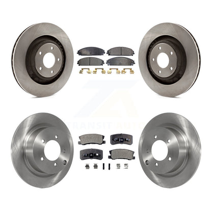 Kit de rotor de frein avant et arrière et plaquettes semi-métalliques pour Dodge Caliber SRT-2008-2009