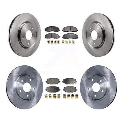 Kit de rotor de frein avant et arrière et plaquettes semi-métalliques pour Dodge Grand Caravan Journey