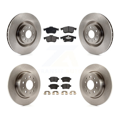Kit de disques de frein à disque avant et arrière et plaquettes semi-métalliques pour Fiat 500L 2014-2020