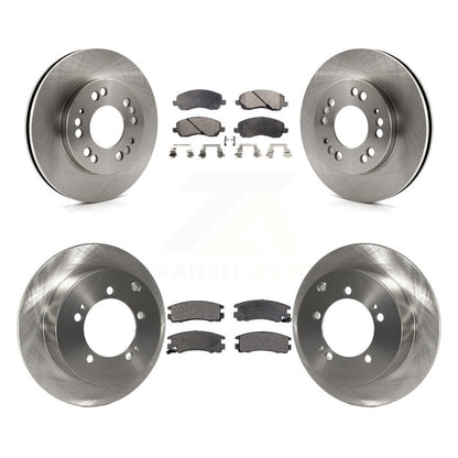 Kit de rotor de frein avant et arrière et plaquettes semi-métalliques pour Mitsubishi Eclipse à partir de 06 0