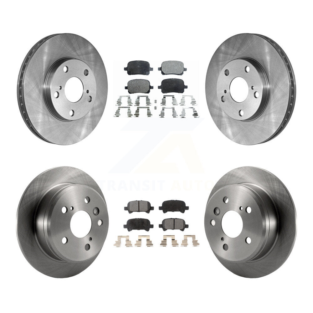 Kit de rotors de frein à disque avant et arrière et plaquettes semi-métalliques pour Toyota Camry Solara
