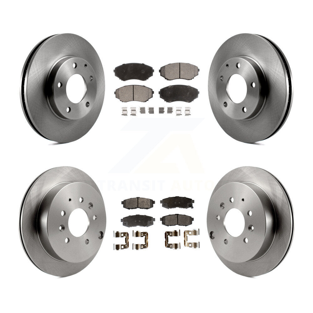 Kit de rotors de frein à disque avant et arrière et plaquettes semi-métalliques pour Mazda MPV 2004-2006