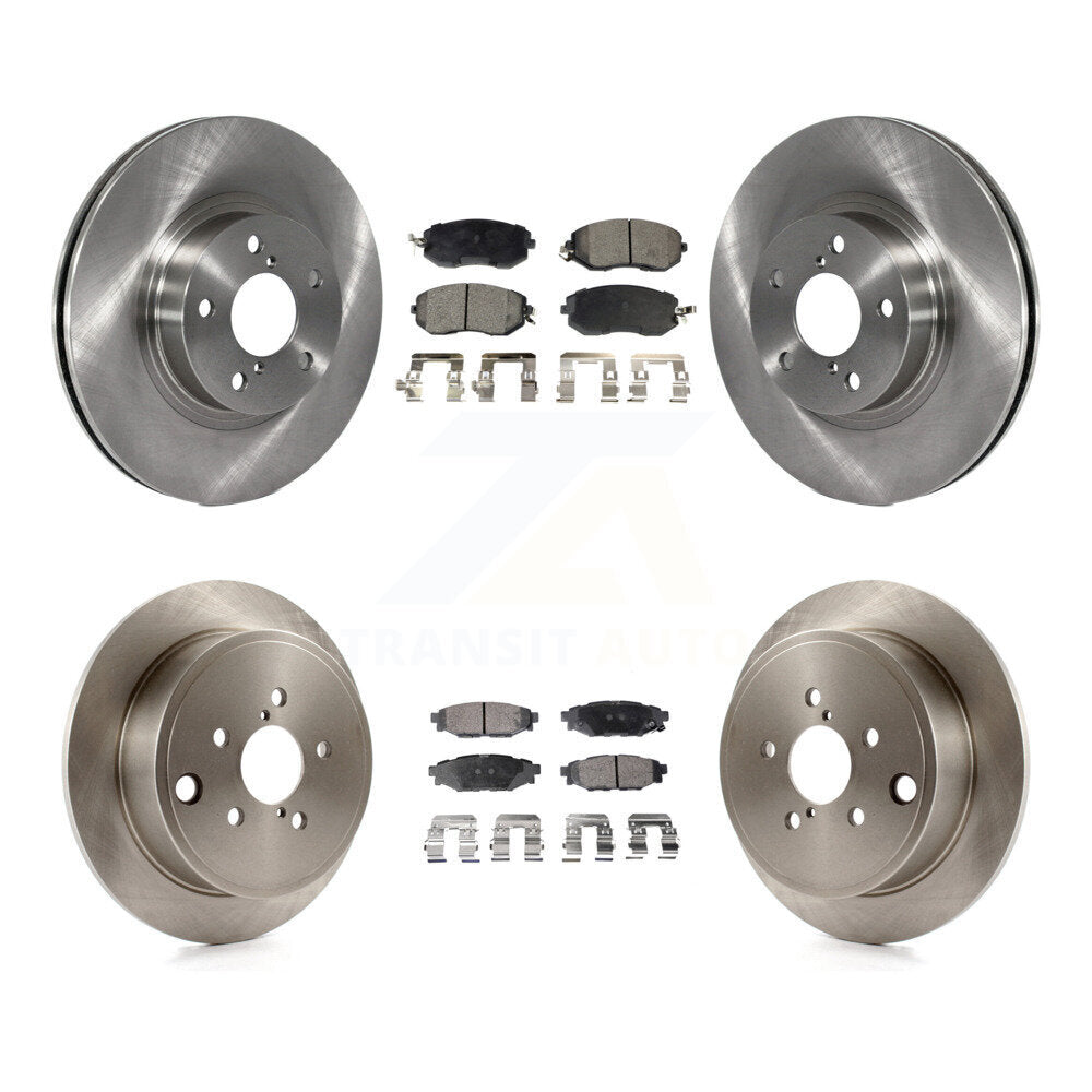 Kit de rotors de frein à disque avant et arrière et plaquettes semi-métalliques pour Subaru Impreza