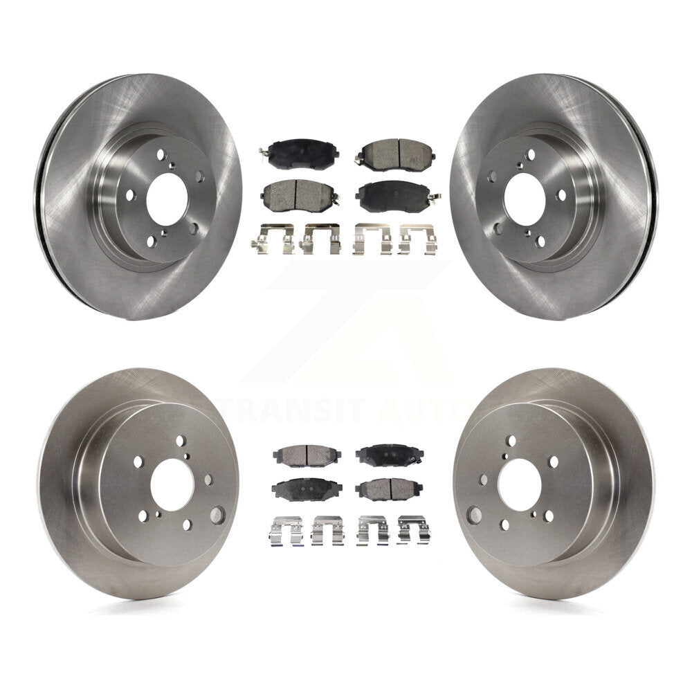 Kit de rotors de frein à disque avant et arrière et plaquettes semi-métalliques pour Subaru Impreza