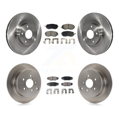 Kit de rotors de frein à disque avant et arrière et plaquettes semi-métalliques pour Subaru Impreza